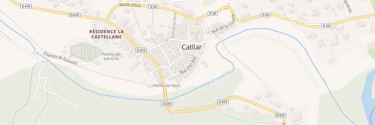 Plan du 105 Le Village à Catllar