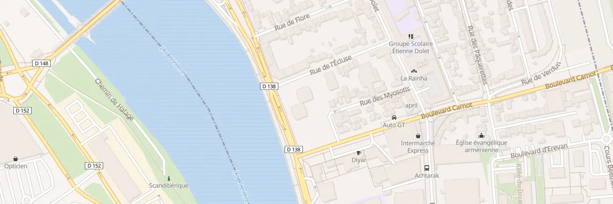 Plan du 16 Quai Jean-baptiste Clément à Alfortville