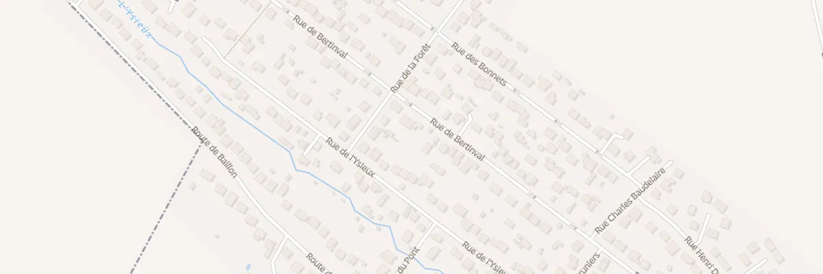 Plan du 27 Rue de Bertinval à Chaumontel
