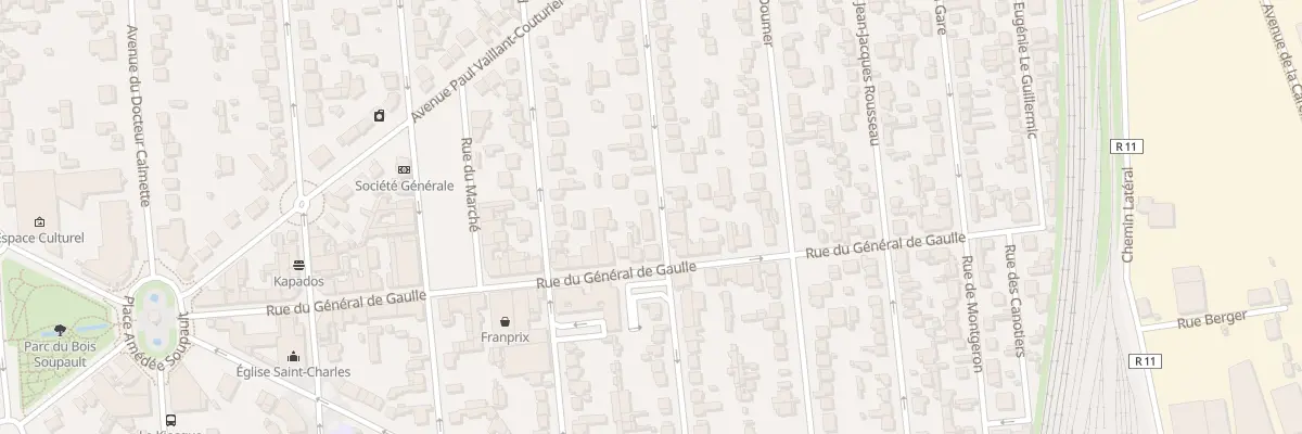 Plan du 1B Rue de la Commune de Paris à Villeneuve-le-Roi