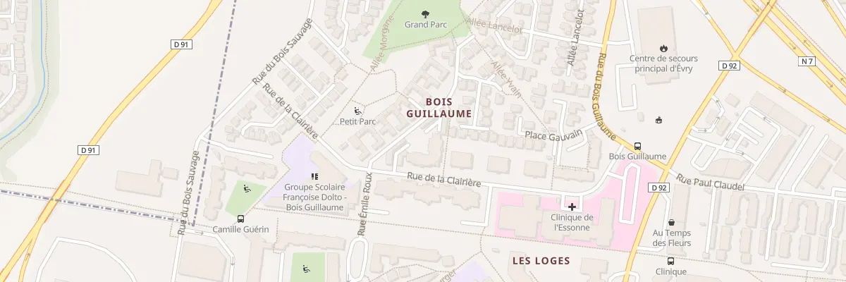 Plan du 8 Rue de la Clairière à Évry-Courcouronnes