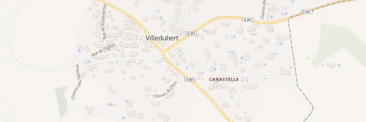 Plan du 3 Che de Canastelle à Villedubert