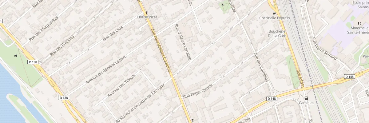 Plan du 33 Rue Mal de Lattre de Tassigny à Alfortville