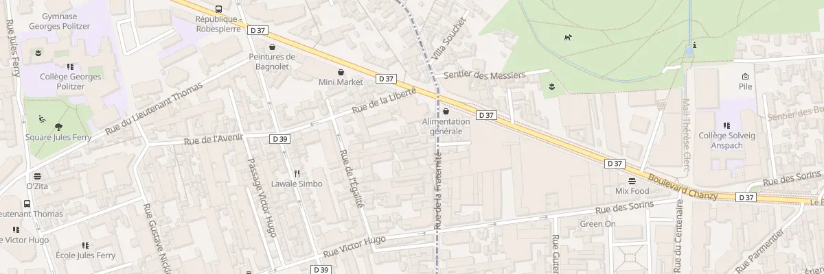 Plan du 72 Rue de la Fraternité à Bagnolet