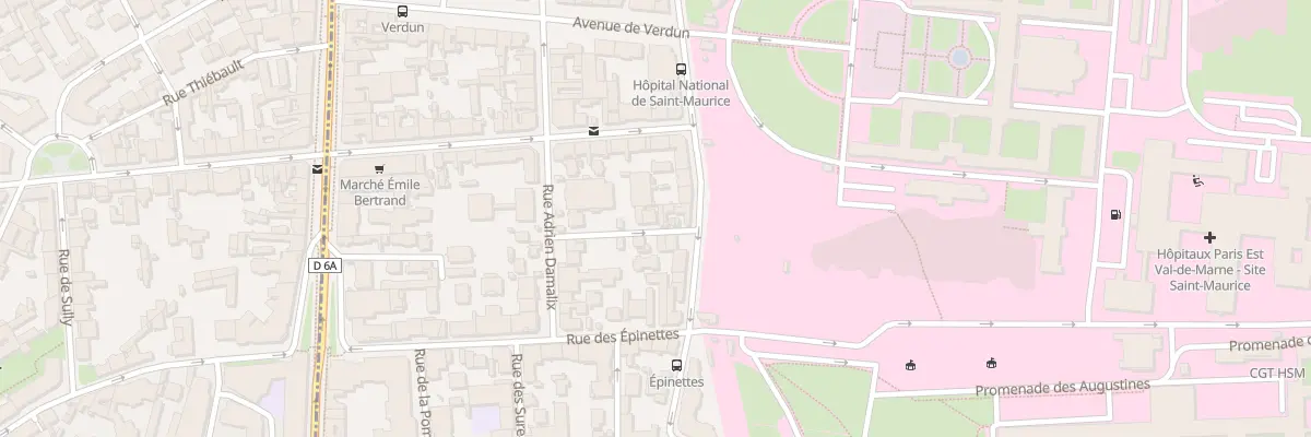 Plan du 6 Rue Jules Béclard à Saint-Maurice