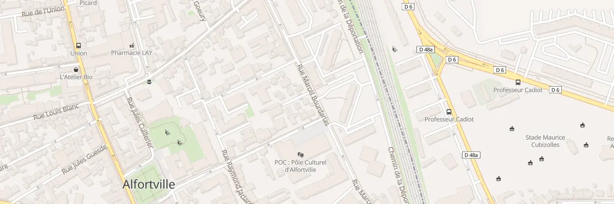 Plan du 76 Rue Marcel Bourdarias à Alfortville