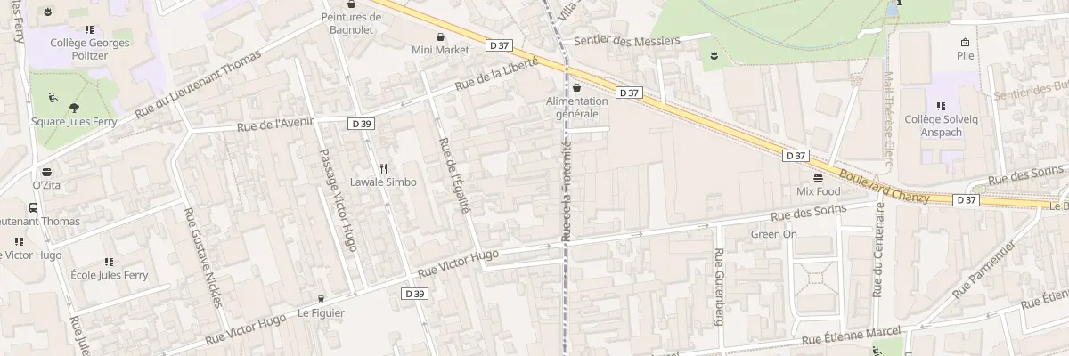 Plan du 86 Rue de la Fraternité à Bagnolet