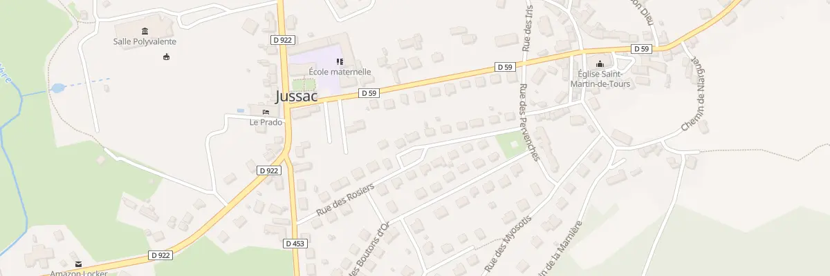 Plan du 17 Rue des Rosiers à Jussac