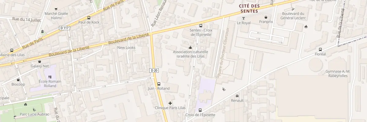 Plan du 20 Rue de la Croix de l’Epinette aux Lilas
