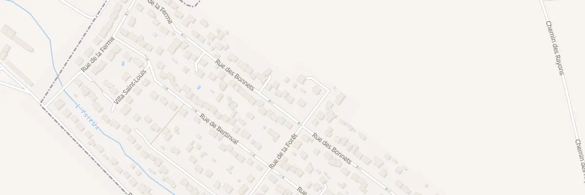 Plan du 46 Rue des Bonnets à Chaumontel