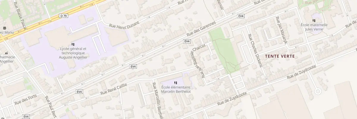 Plan du 45 Rue René Caillié à Dunkerque