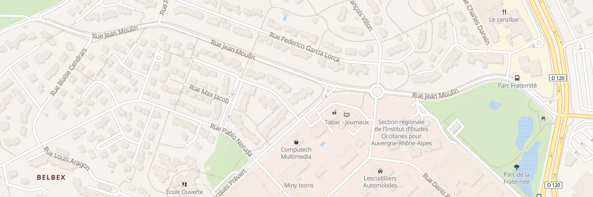 Plan du 8 Rue Jacques Prevert à Aurillac