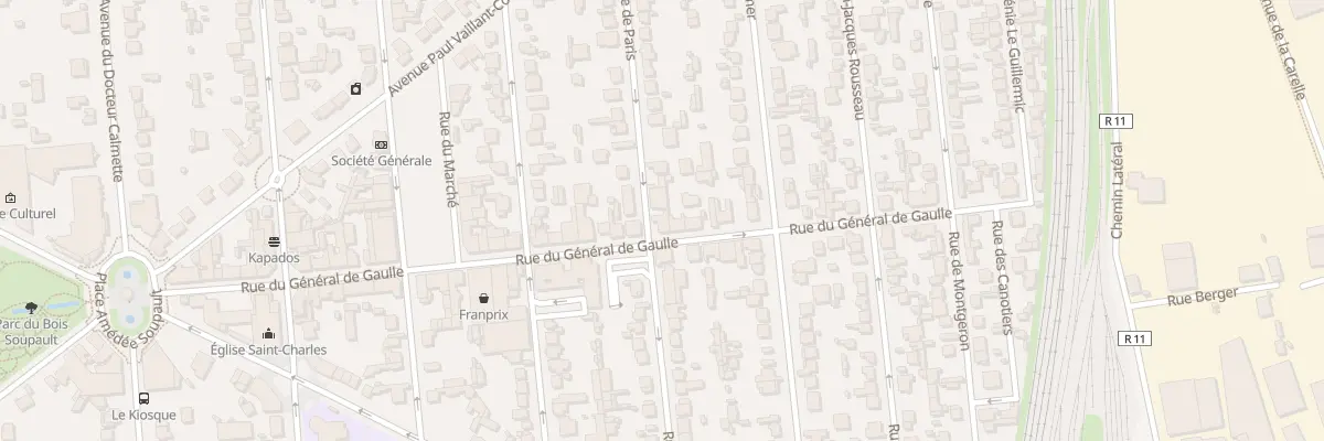 Plan du 36 Rue du Général de Gaulle à Villeneuve-le-Roi