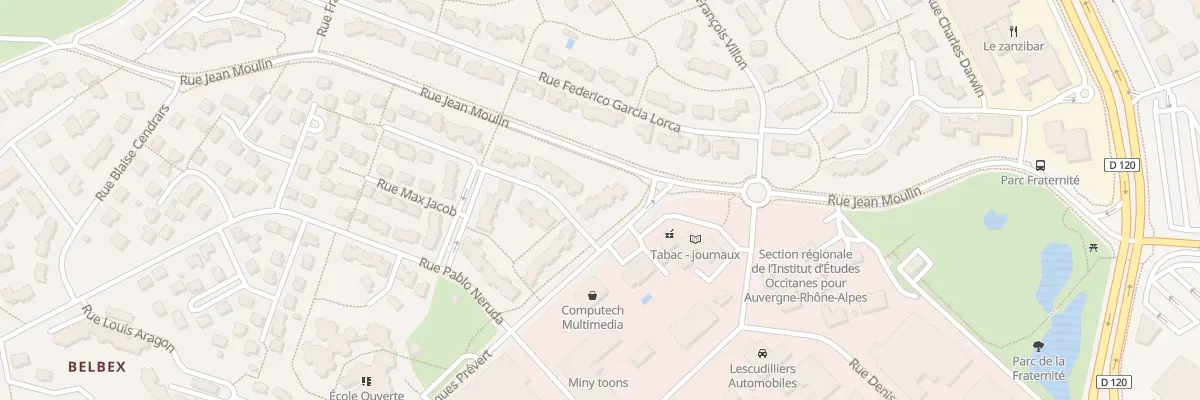Plan du 6 Rue Jacques Prevert à Aurillac
