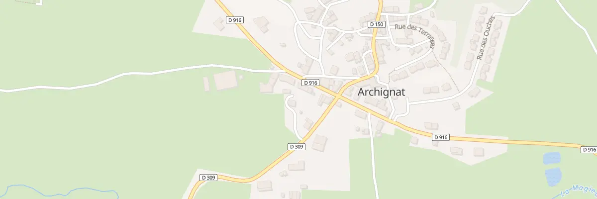 Plan du 25 Rte de Boussac à Archignat