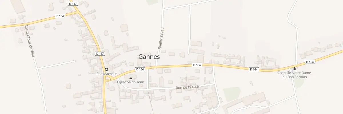 Plan du 5 Rue de la Chapelle à Gannes