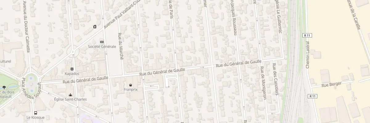 Plan du 34 Rue du Général de Gaulle à Villeneuve-le-Roi