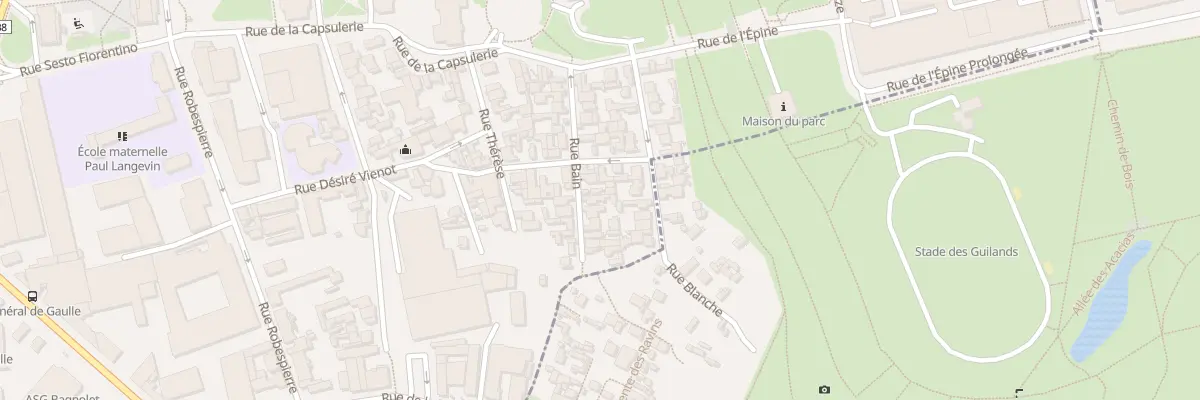 Plan du 17 Rue Bain à Bagnolet