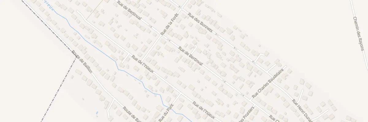Plan du 21 Rue de Bertinval à Chaumontel