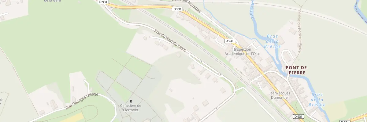 Plan du 21 Rue du Pied du Mont à Clermont