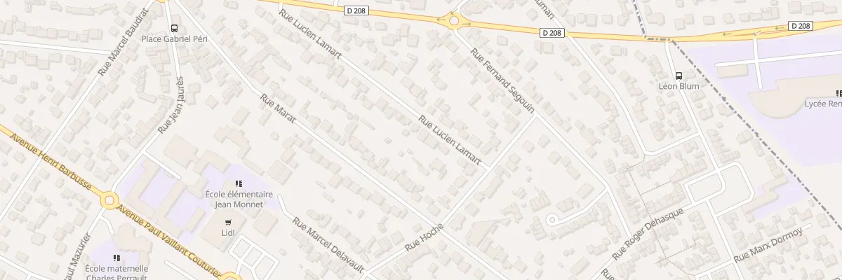 Plan du 40 Rue Lucien Lamart à Arnouville
