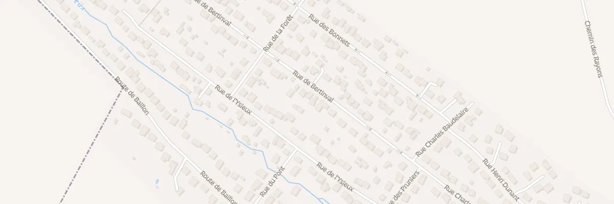 Plan du 19 Rue de Bertinval à Chaumontel