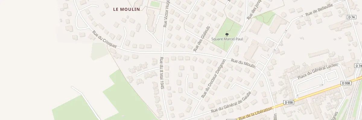 Plan du 25 Rue du Moulin à Saint-Just-en-Chaussée