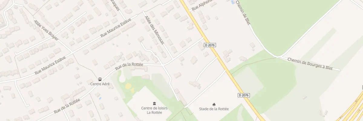 Plan du 13 Rue de la Rottée à Bourges