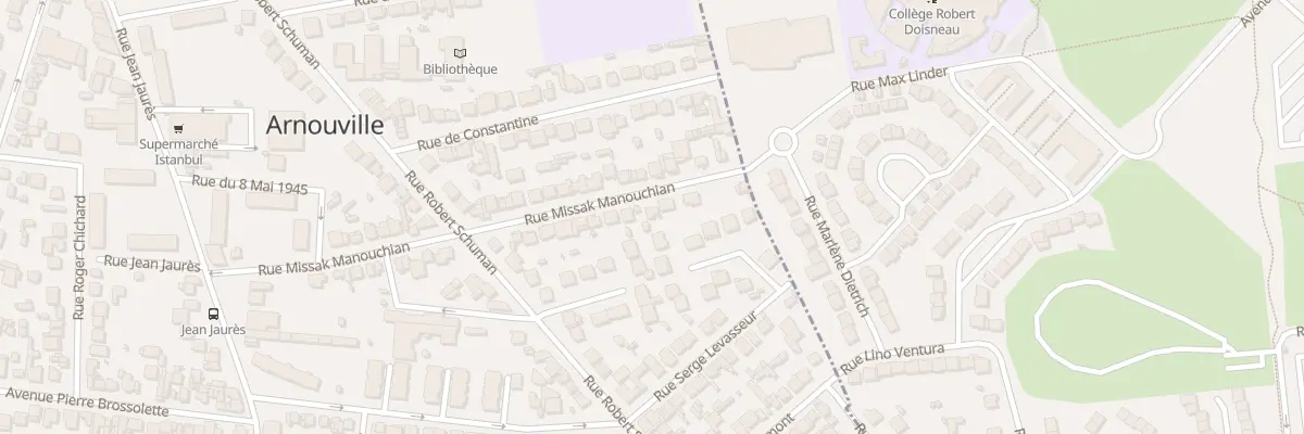 Plan du 52 Rue Missak Manouchian à Arnouville