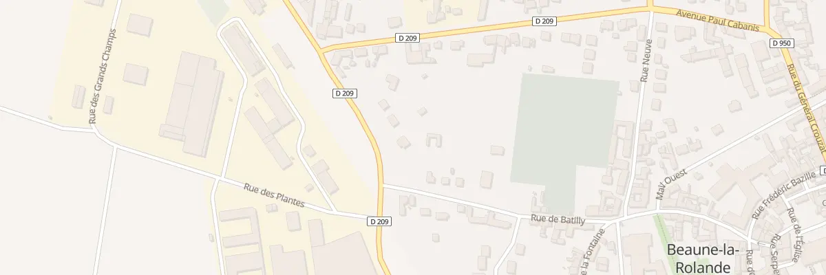 Plan du 2 Vc de Batilly à Beaune-la-Rolande
