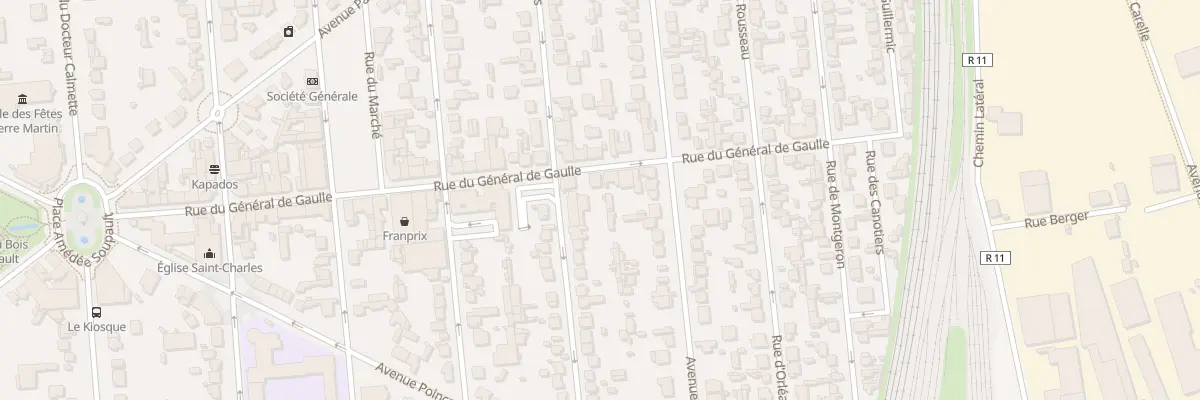Plan du 33 Rue du Général de Gaulle à Villeneuve-le-Roi