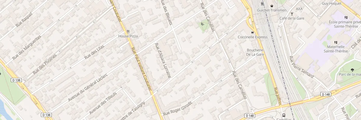 Plan du 39 Rue Mal de Lattre de Tassigny à Alfortville