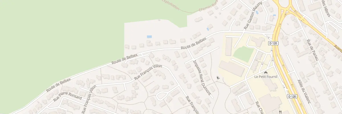 Plan du 24 Rue Francois Villon à Aurillac