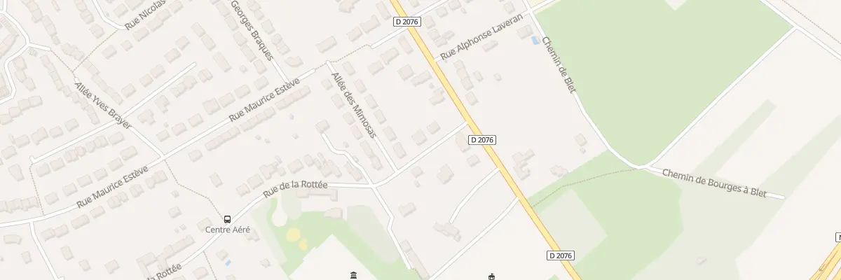 Plan du 10 Rue de la Rottée à Bourges