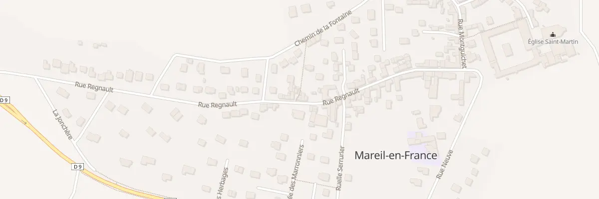 Plan du 38 Rue Regnault à Mareil-en-France
