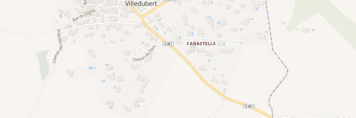 Plan du 6T Che de Canastelle à Villedubert