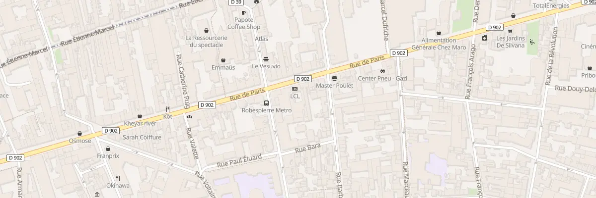 Plan du 165 Rue de Paris à Montreuil