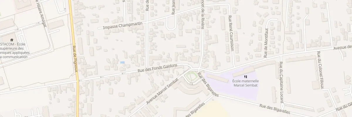 Plan du 39 Rue des Fonds Gaidons à Bourges