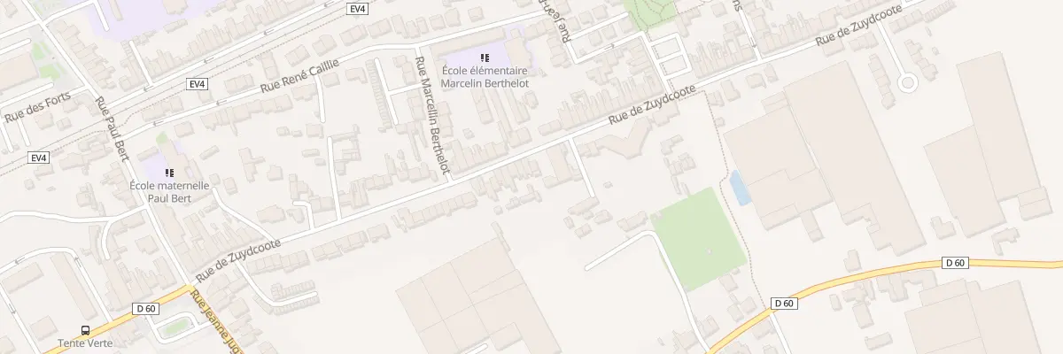Plan du 302 Rue de Zuydcoote à Dunkerque