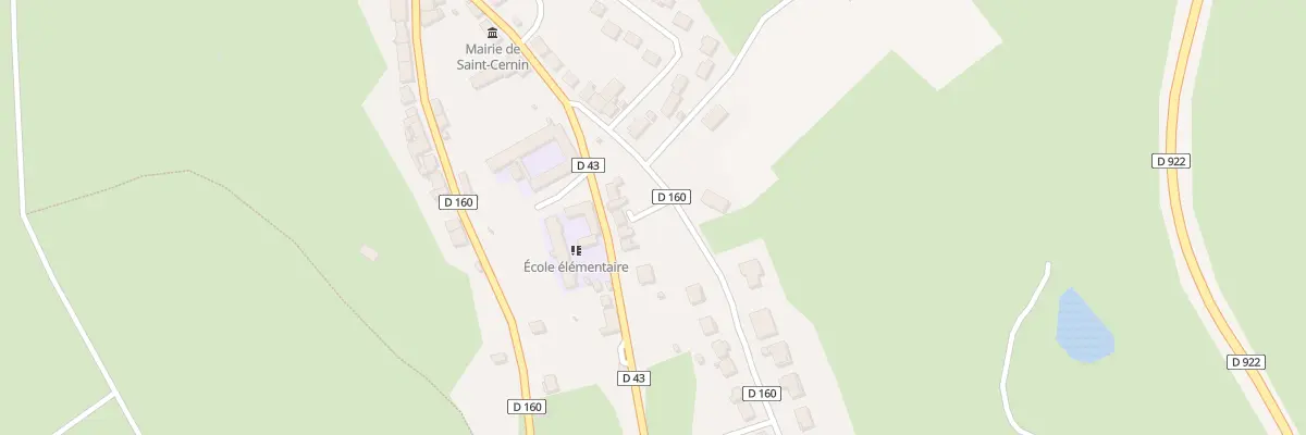Plan du 7 Rue des Écoles à Saint-Cernin