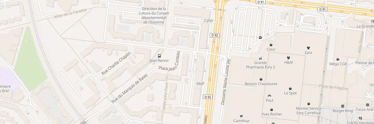 Plan du 58 Rue du Marquis de Raies à Évry-Courcouronnes