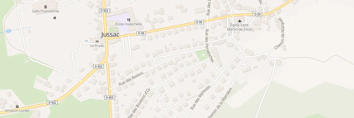 Plan du 18 Rue des Rosiers à Jussac