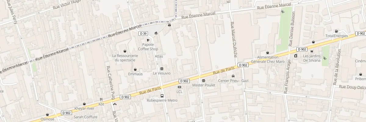 Plan du 164 Rue de Paris à Montreuil