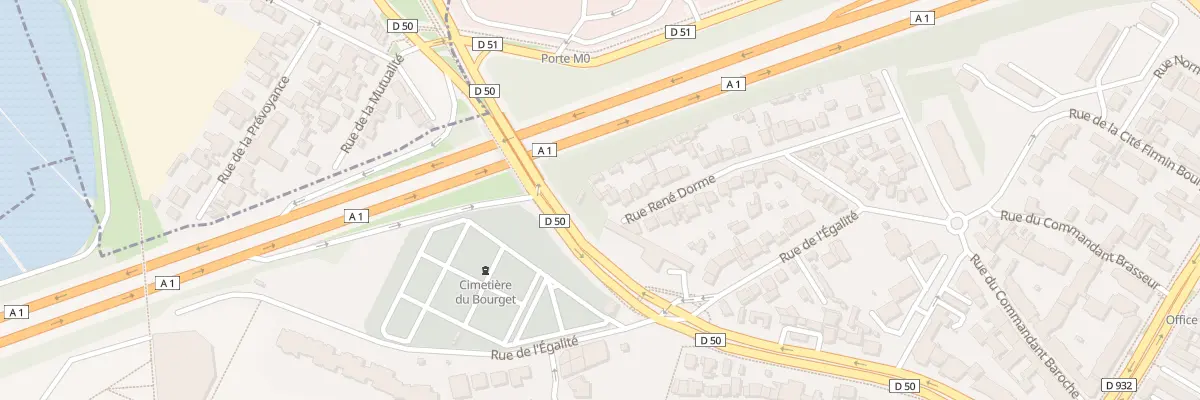 Plan du 50 Rue René Dorme au Bourget