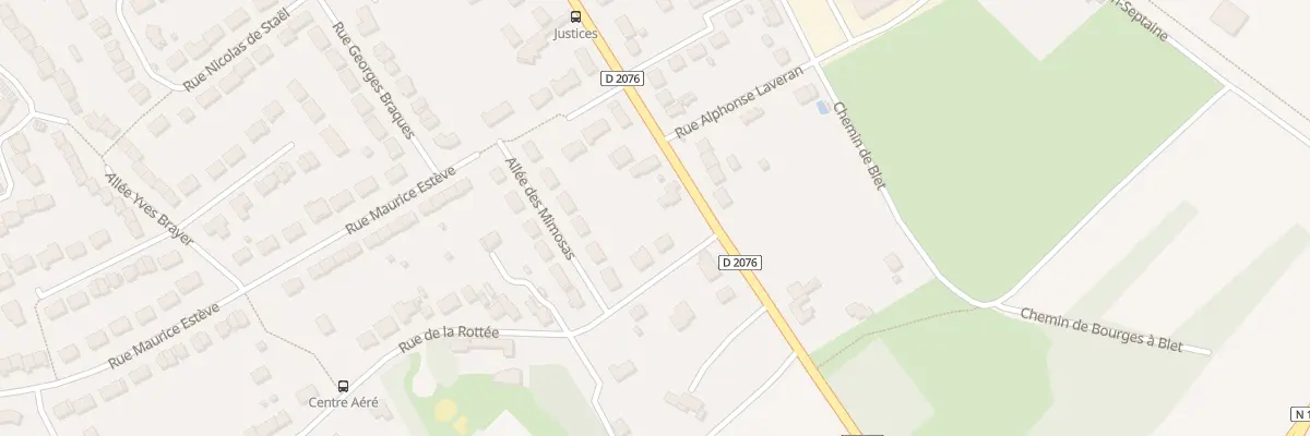 Plan du 242 Av de Dun à Bourges