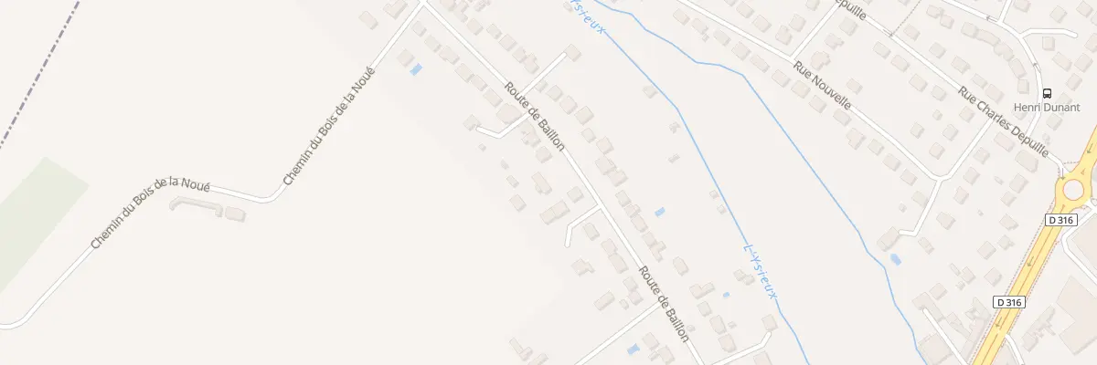 Plan du 9008 Rte de Baillon à Chaumontel