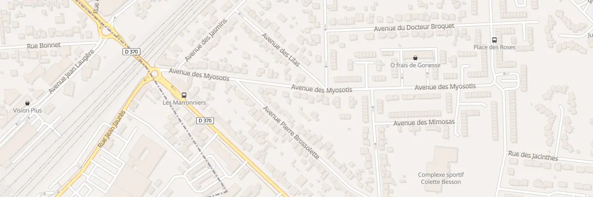 Plan du 19 Av des Myosotis à Gonesse