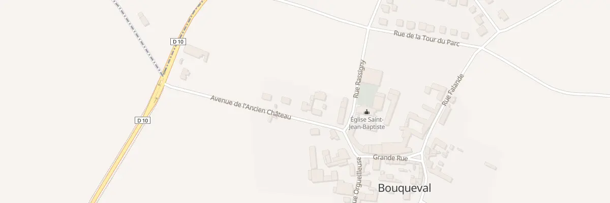 Plan du 6 Av de l’Ancien Chateau à Bouqueval