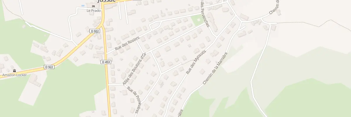 Plan du 11 Rue des Violettes à Jussac