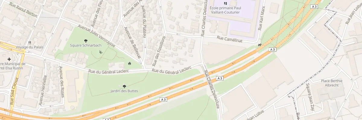 Plan du 54 Rue Charles Delescluze à Bagnolet